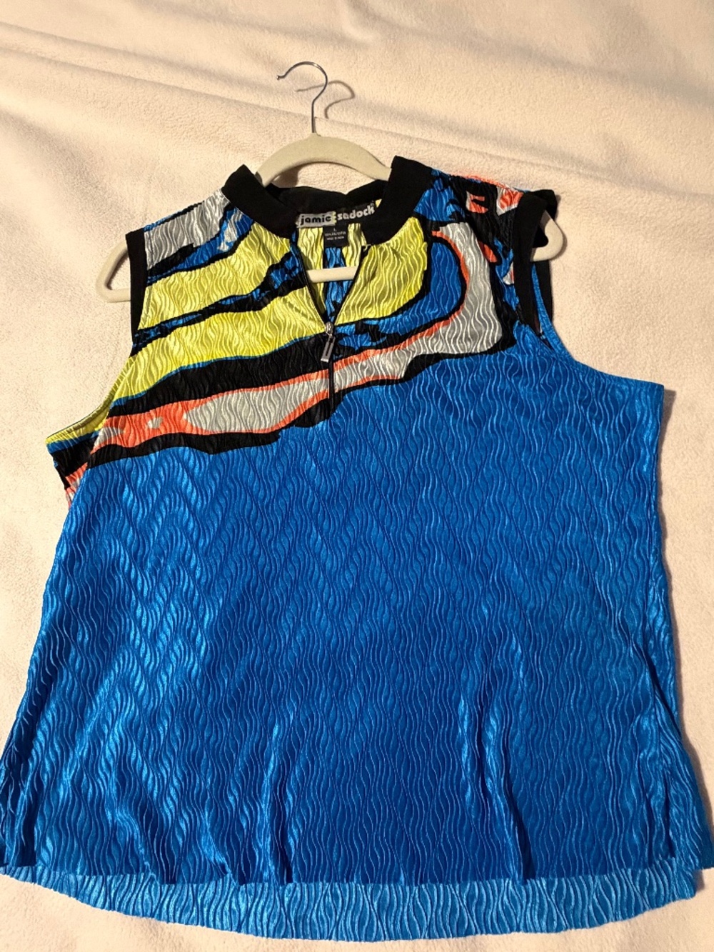 Jamie Sadock sleeveless golf top